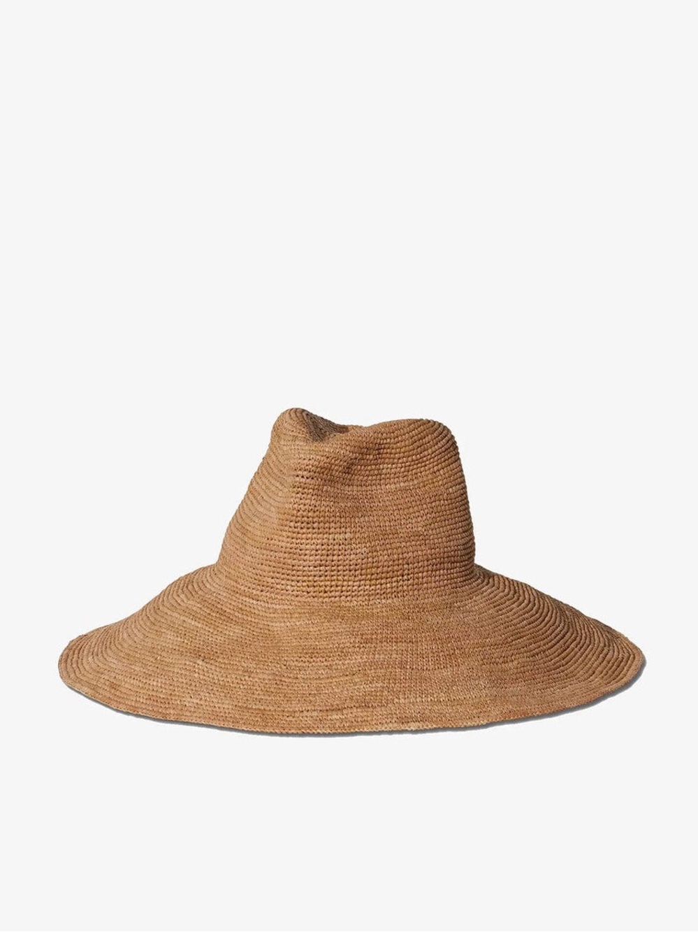 Jessica Leone Wide Brim Straw Sun Hat - Light Brown NWOT - Picture 2 of 10